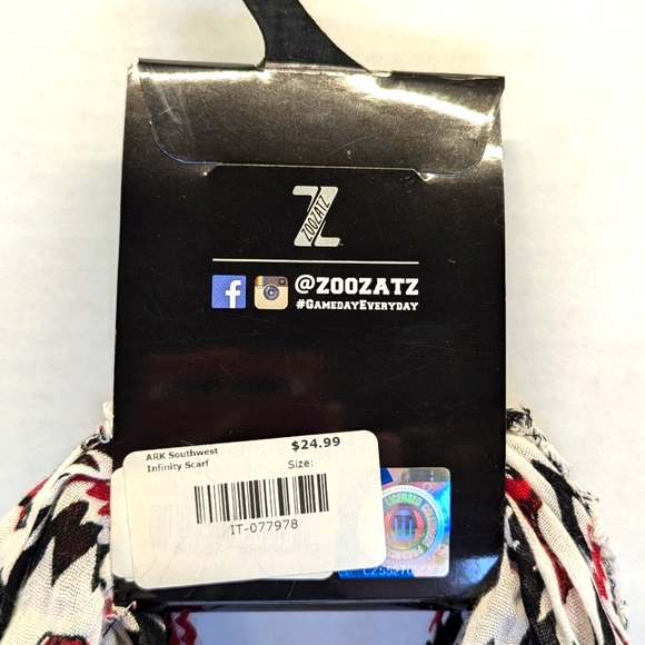 Arkansas Razorbacks Infinity Scarf Zoozats Athleisure Football - Picture 3 of 5